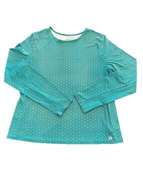 Hang Ten Geometric Long Sleeve Sun Tee UPF 50+ Women’s Size 2XL Pocket EUC